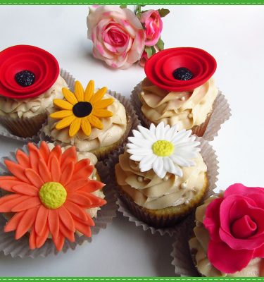 Cupcakes Flores